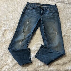 Calvin Klein Distressed Blue Skinny Jeans